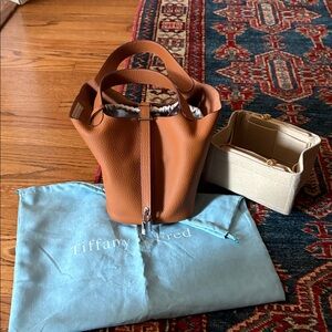 Tiffany & Fred Brown Leather Women's Bag